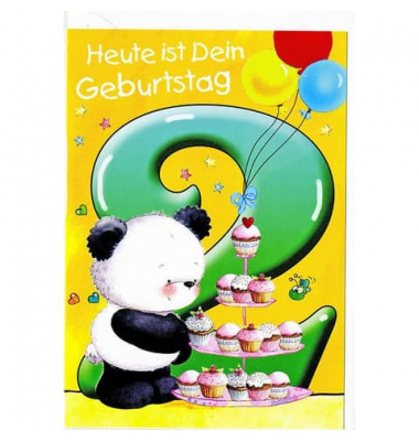 Geburtstagskarten 55-K002 bunt