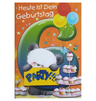 Geburtstagskarten 55-K006 Jubil&auml;umsjahr bunt