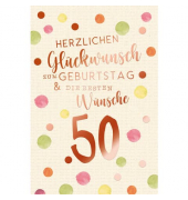 Geburtstagskarten 52-3250 11,5x17cm 115mm x 170mm (BxH) bunt