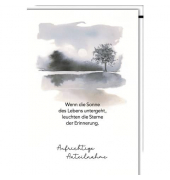 Trauerkarten 811343 weiß/schwarz