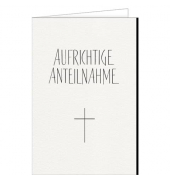 Trauerkarten 81-10756 weiß/schwarz