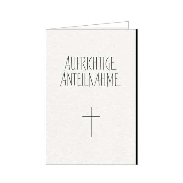 5 Stück Alpedia Trauerkarten 81-10756 weiß/schwarz 9004546562061 Head