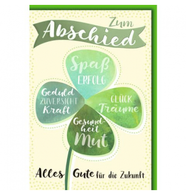 Gl&uuml;ckwunschkarten 5408004 11,5x17 cm 115mm x 170mm (BxH) bunt