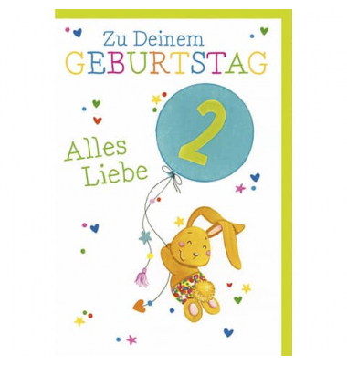 Geburtstagskarten 5035-23062 115mm x 170mm (BxH) bunt