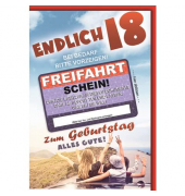 Geburtstagskarten 5559037 11,5x17 cm 115mm x 170mm (BxH) Jubil&auml;umsjahr bunt