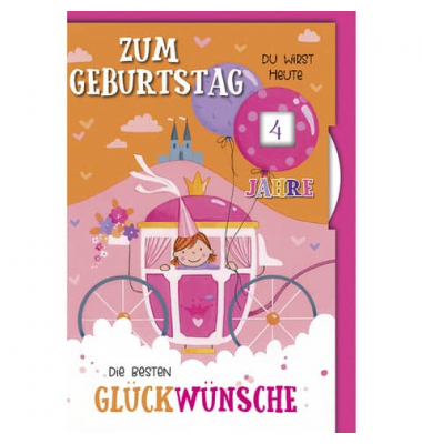 Geburtstagskarten 53058 Drehzahl rosa