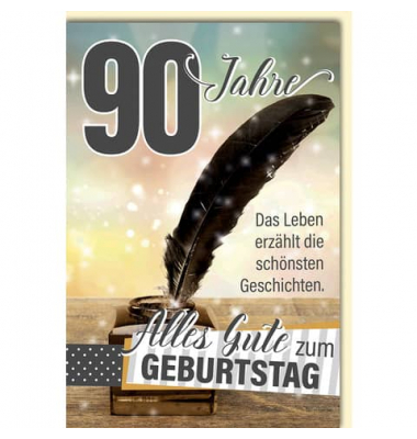 Geburtstagskarten 525490 Zahl 90