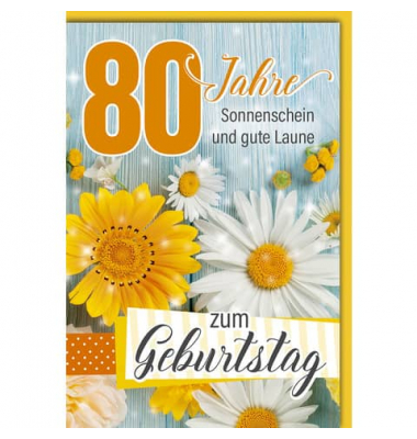 Geburtstagskarten 525380 Zahl 80