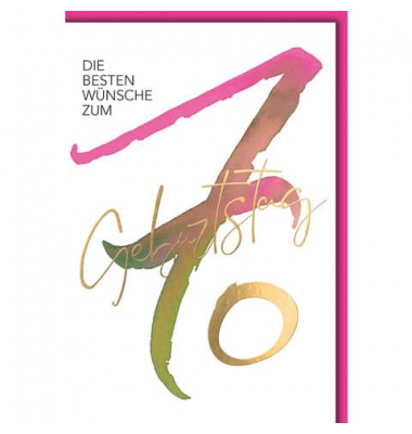 Geburtstagskarten 526470 Zahl 70
