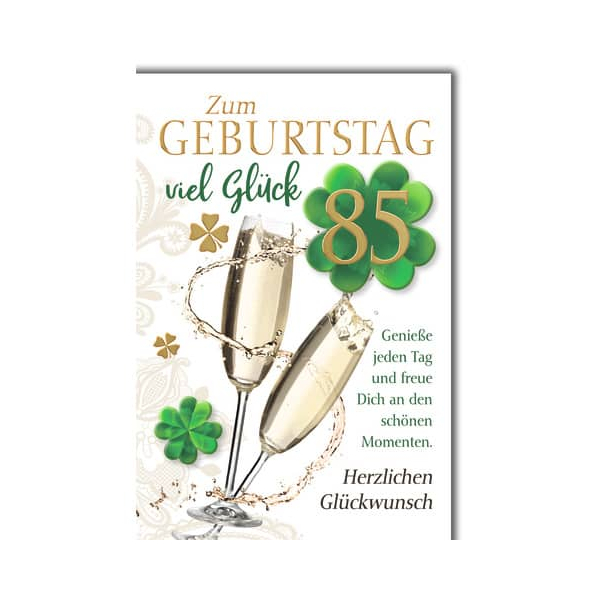 5 Stück Alpedia Geburtstagskarten 5520285 11,5x17 cm 115mm x 170mm (BxH) Jubiläumsjahr bunt 9004546564041 Alpedia