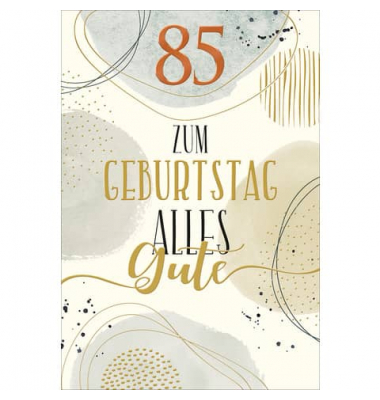 Geburtstagskarten 5522268.85 11,5x17 cm 115mm x 170mm (BxH) Jubil&auml;umsjahr bunt