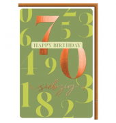 Geburtstagskarten 526370 Jubiläumsjahr Zahl 70