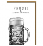 Geburtstagskarten 512619 11,5x17 cm 115mm x 170mm (BxH) Bier bunt