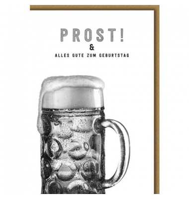 Geburtstagskarten 512619 11,5x17 cm 115mm x 170mm (BxH) Bier bunt