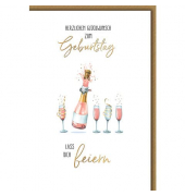 Geburtstagskarten 512601 11,5x17 cm 115mm x 170mm (BxH) Spruch bunt