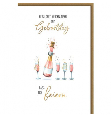 Geburtstagskarten 512601 11,5x17 cm 115mm x 170mm (BxH) Spruch bunt