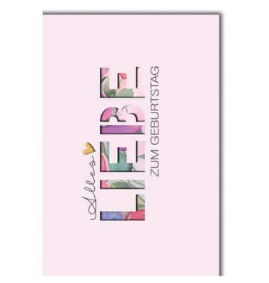 Geburtstagskarten 512581 11,5x17 cm 115mm x 170mm (BxH) Spruch bunt