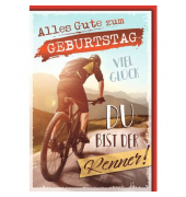 Geburtstagskarten 5510036 11,5x17 cm 115mm x 170mm (BxH) Mountainbike bunt