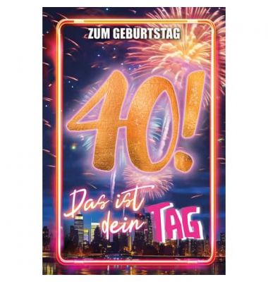 Geburtstagskarten 52-5740 bunt
