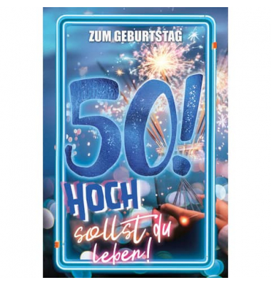 Geburtstagskarten 52-5750 bunt