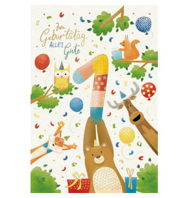 Geburtstagskarten 52-3242 11,5x17cm 115mm x 170mm (BxH) bunt