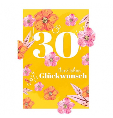 Geburtstagskarten 52-3290 11,5x17cm 115mm x 170mm (BxH) bunt