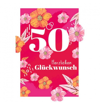 Geburtstagskarten 52-3292 11,5x17cm 115mm x 170mm (BxH) bunt