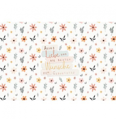 Geburtstagskarten 51-10664 17x11,5cm 170mm x 115mm (BxH) bunt