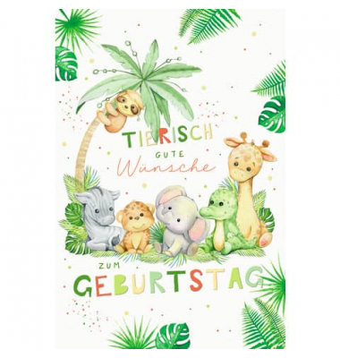 Geburtstagskarten 51-10621 11,5x17cm 115mm x 170mm (BxH) bunt
