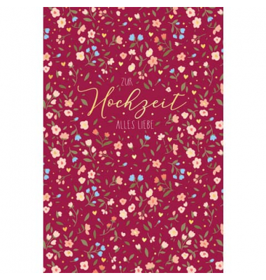 Gl&uuml;ckwunschkarten 91-2247 11,5x17cm 115mm x 170mm (BxH) Blumen mehrfarbig