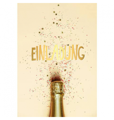 Einladungskarten 41-2887 Schriftzug Einladung