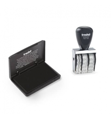 Datumstempel + Stempelkissen schwarz