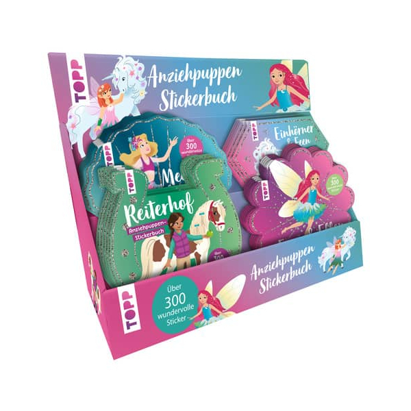 48 Stück Topp Stickerbuch Anziehpuppen sortiert 9783735891211 Topp