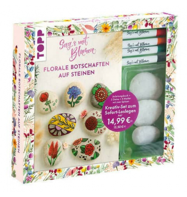 Kreativ-Set Sag's mit Blumen