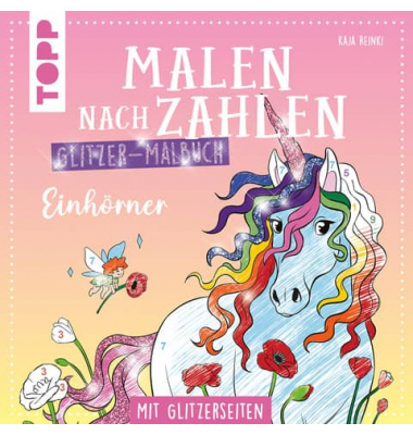 Malbuch Malen nach Zahlen Einhörner