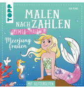 Malbuch Malen nach Zahlen Meerjungfrauen