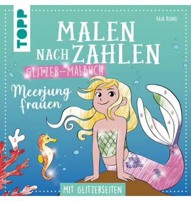 Malbuch Malen nach Zahlen Meerjungfrauen