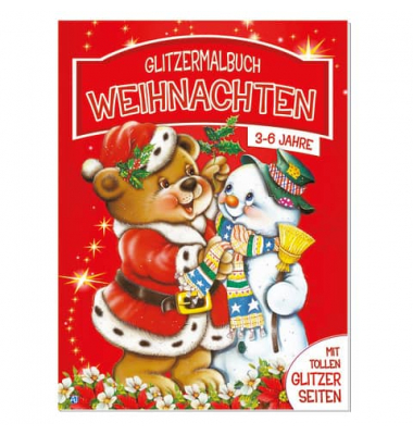 Weihn.Malbuch m.Glitzer