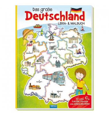 Lern- und Malbuch Deutschland bunt