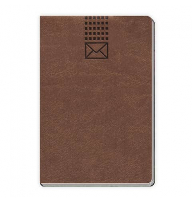Adressbuch Soft mini braun