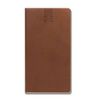 Adressbuch Soft Slim braun
