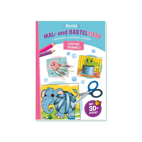 9783988021335 - Bastelheft Mal- Basteltiere und bunt 9783988021335 TRÖTSCH 9783988021335 - Bastelheft Mal- Basteltiere und bunt 9783988021335 TRÖTSCH