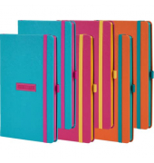 Notizbuch SO25, bunt, A5, liniert, 80g, 96 Blatt / 192 Seiten