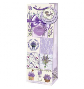 Geschenktasche 22439 TB Lavendel, neutral, Kordel mit Anhänger, Lavendel, 120mm x 360mm