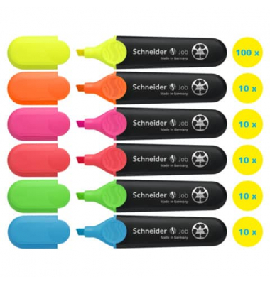 Textmarker 50-399476, farbig sortiert, 1-5mm Keilspitze