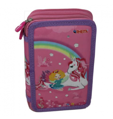Schüleretui 52tlg. Einhorn