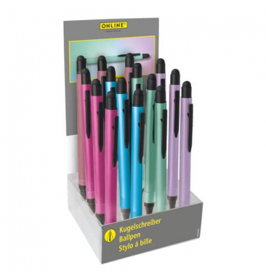 Kugelschreiber ALU Stylus 32122/15, schwarz, M, nachf&uuml;llbar