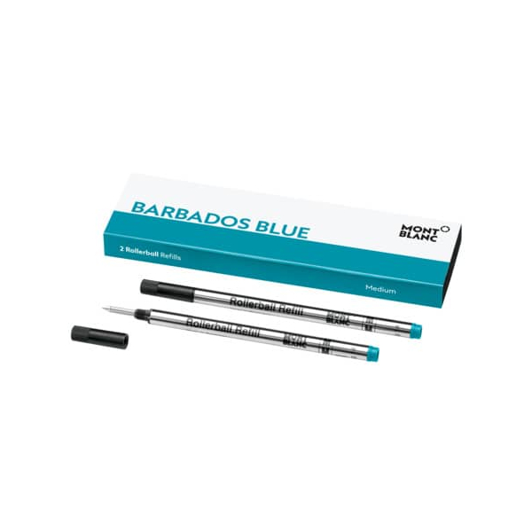 2 Stück Montblanc Rollermine M barbadosblue 4062037052595 Montblanc