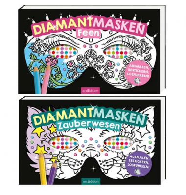 Malblock Diamantmasken sortiert