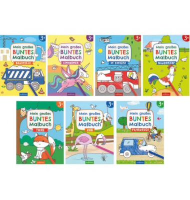 Malbuch großes buntes